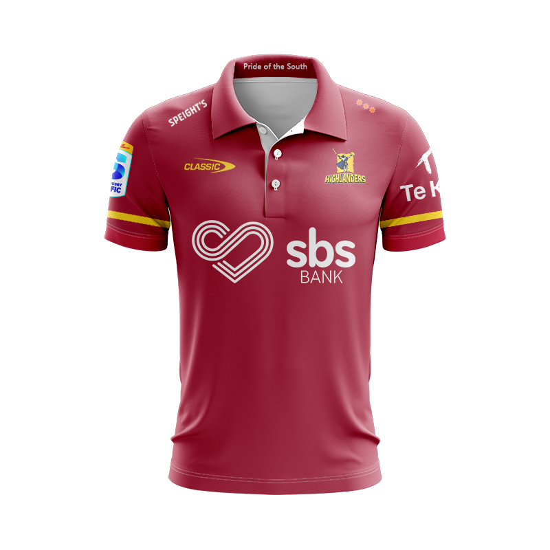 Otago Highlanders Super Rugby 2025 Away Polo Shirt
