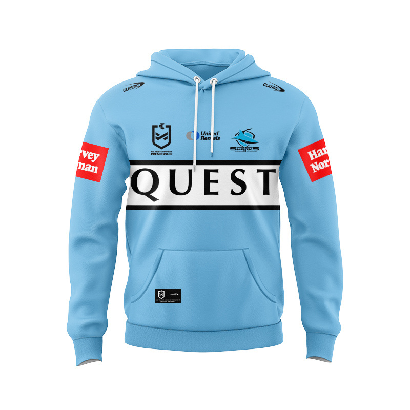 NRL Cronulla-Sutherland Sharks 2025 NRLW Home Hoodie