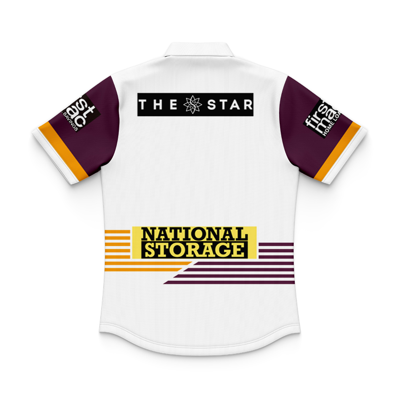 Kid's NRL Brisbane Broncos 2024 Away Polo Shirt