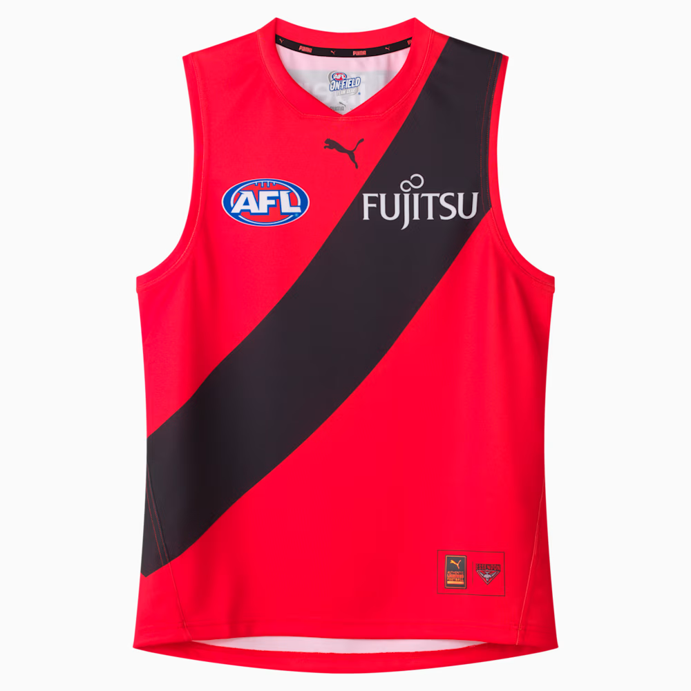 AFL Essendon Bombers 2025 Away Guernsey