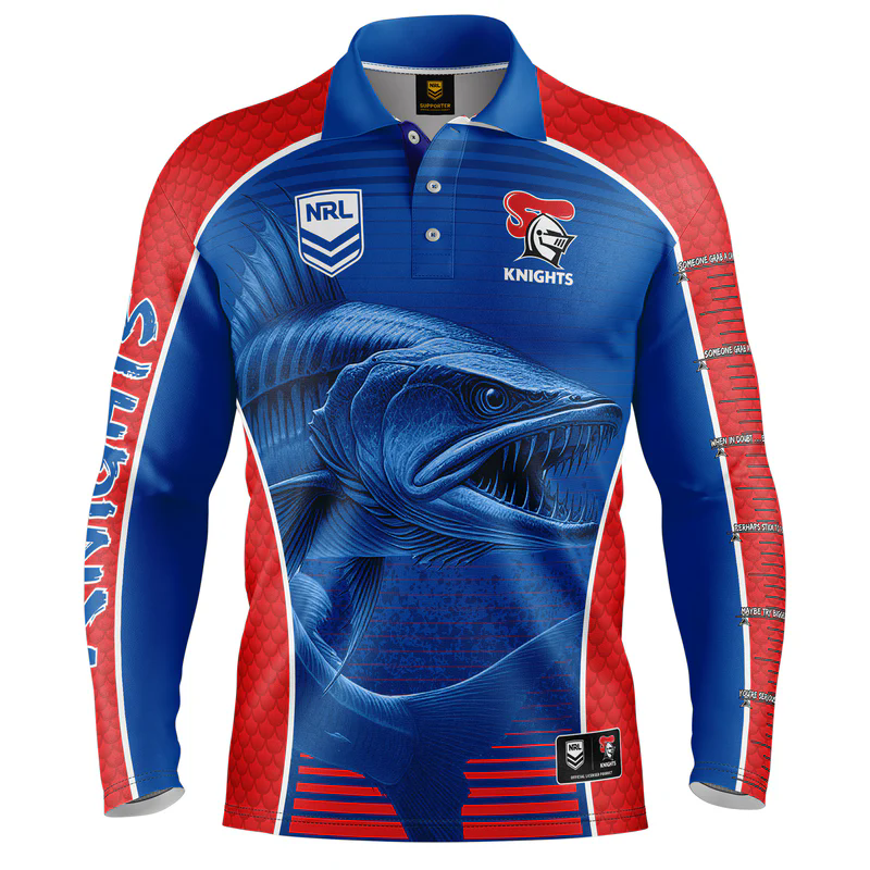 Newcastle Knights 2025 Barracuda Fishing Shirt