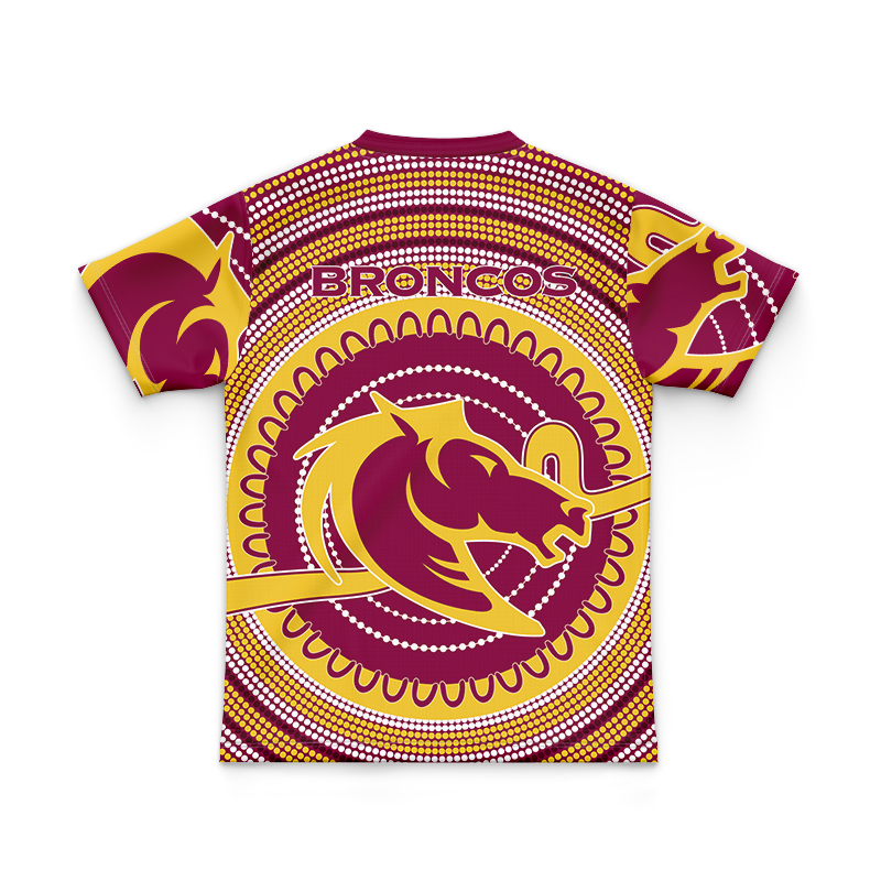 Kid's NRL Brisbane Broncos 2021 Indigenous Shirt