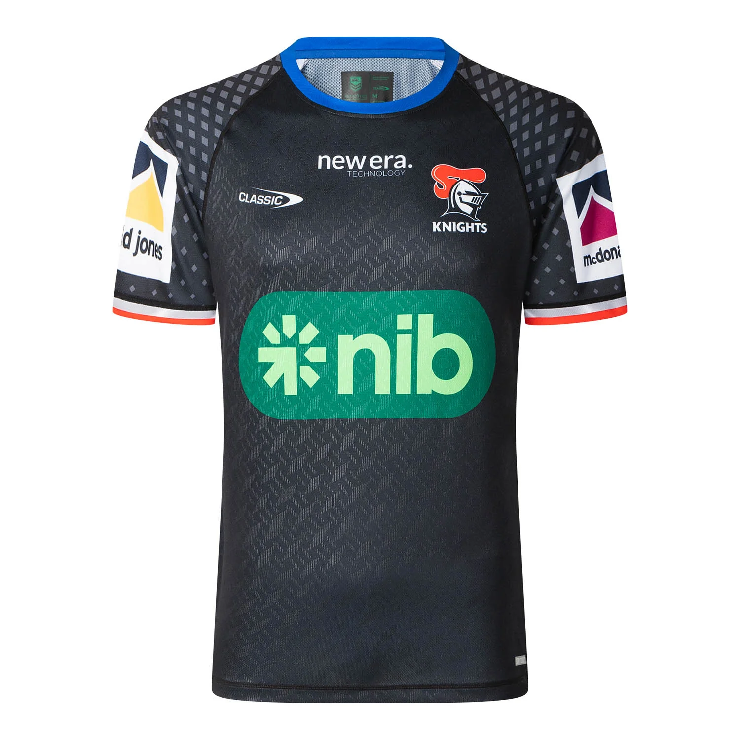 NRL Newcastle Knights 2025 Black Training Jersey