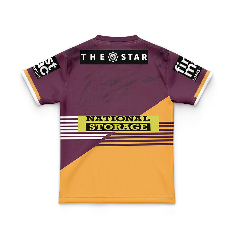Kid's NRL Brisbane Broncos Rugby 2023 Home Jersey