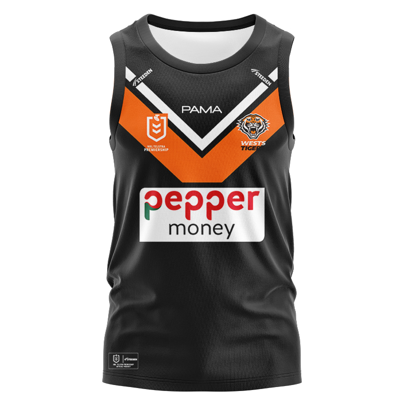 NRL Wests Tigers 2025 Home Singlet