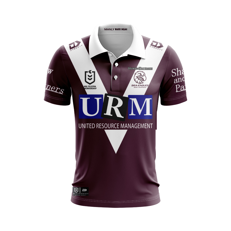 NRL Manly Warringah Sea Eagles 2025 Heritage Polo Shirt
