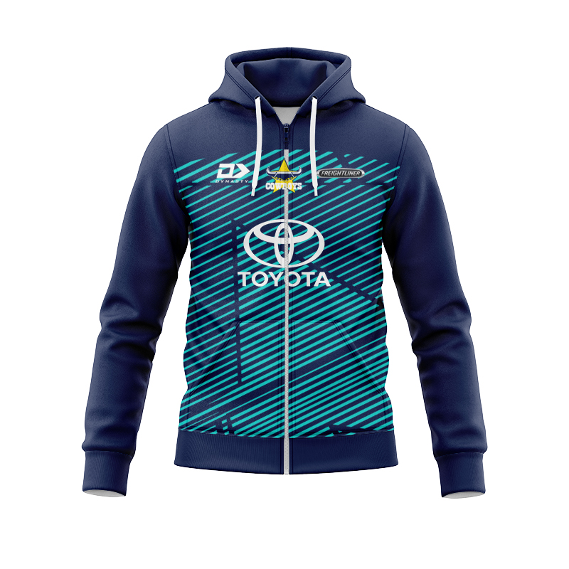 NRLW North Queensland Cowboys 2024 Training Zipper Hoodie