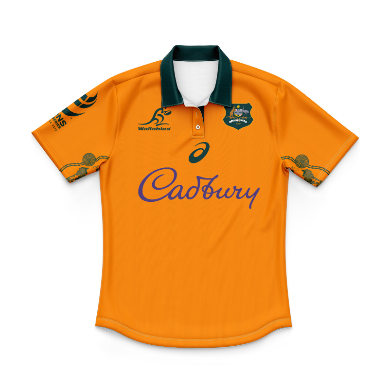 Kid's Australian Wallabies 2025 Home Polo Shirt