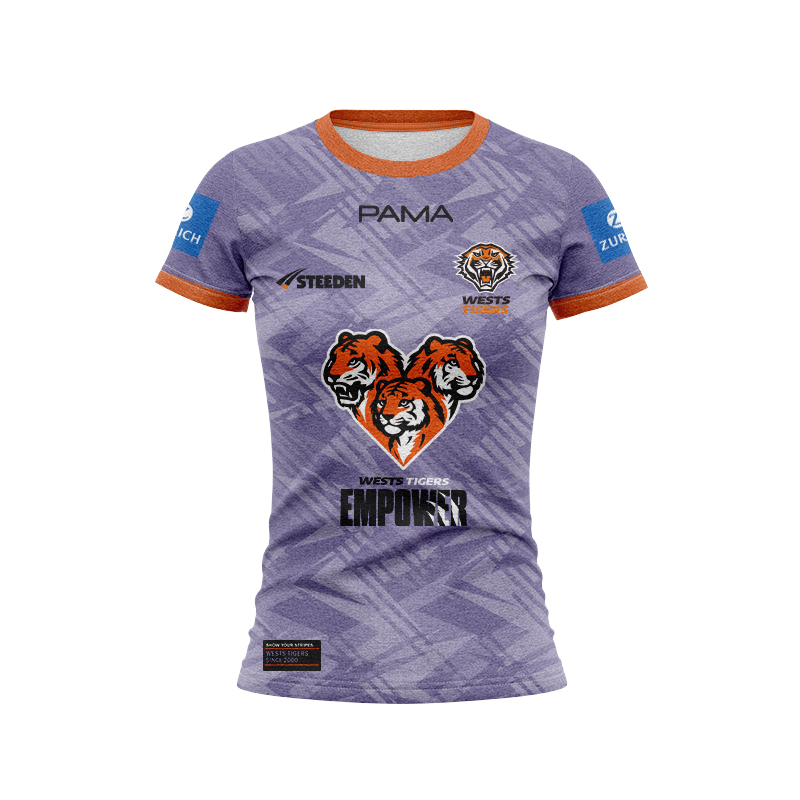 Women's NRL Wests Tigers 2025 Purple Training Jersey