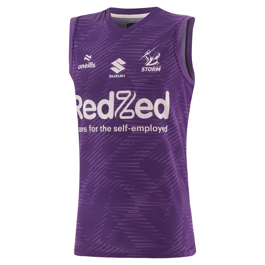 NRL Melbourne Storm 2025 Purple Training Singlet