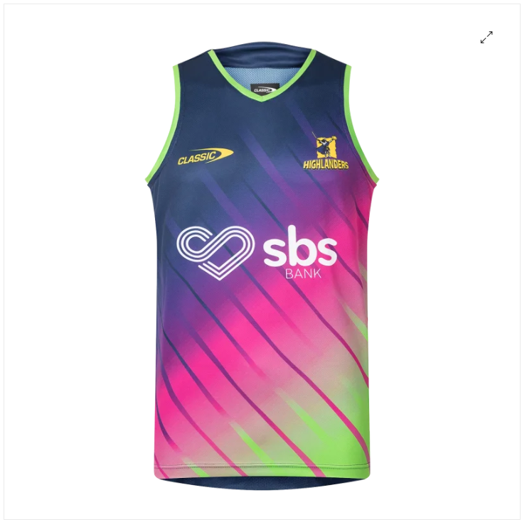 Otago Highlanders Super Rugby 2025 Training Singlet