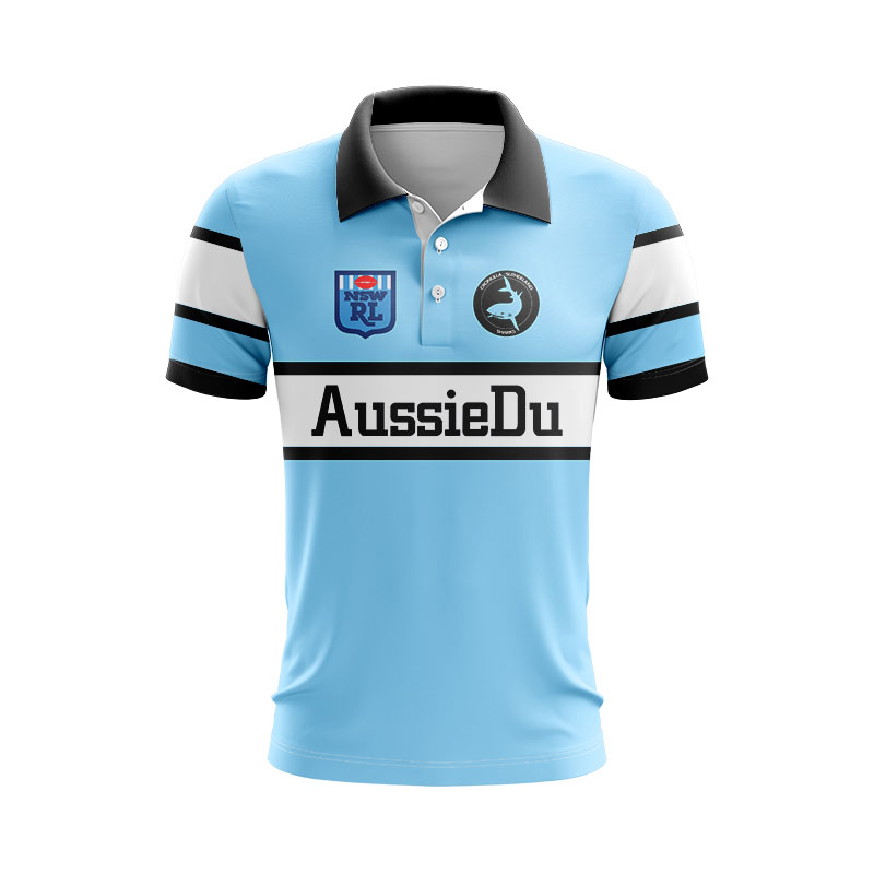 NRL Cronulla-Sutherland Sharks 1988 Retro Polo Shirt