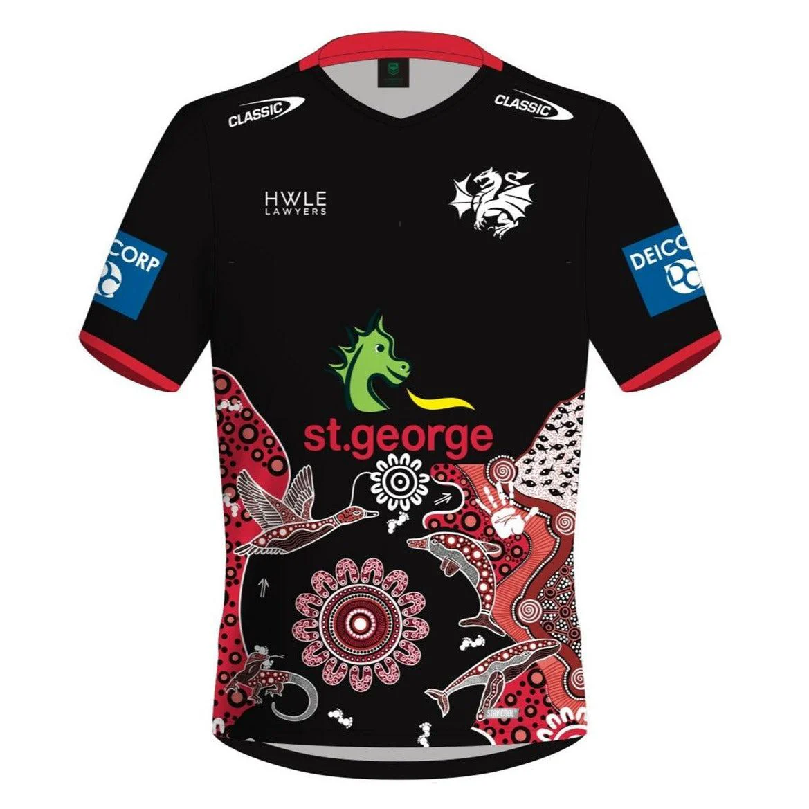 NRL St George Illawarra Dragons 2024 Indigenous Training Jersey