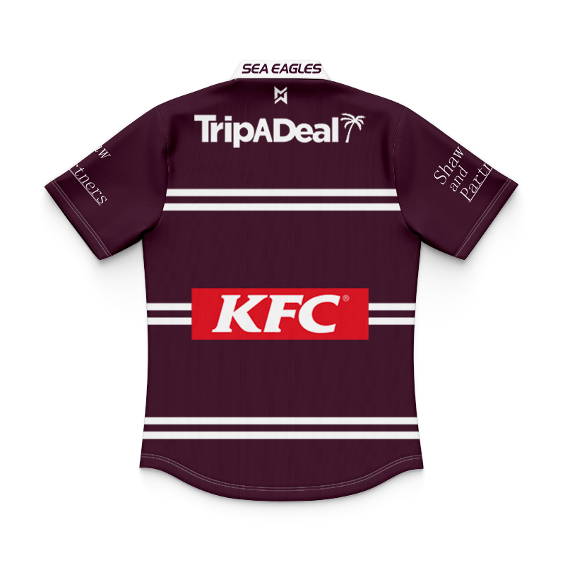 Kid's NRL Manly Warringah Sea Eagles 2025 Home Polo Shirt