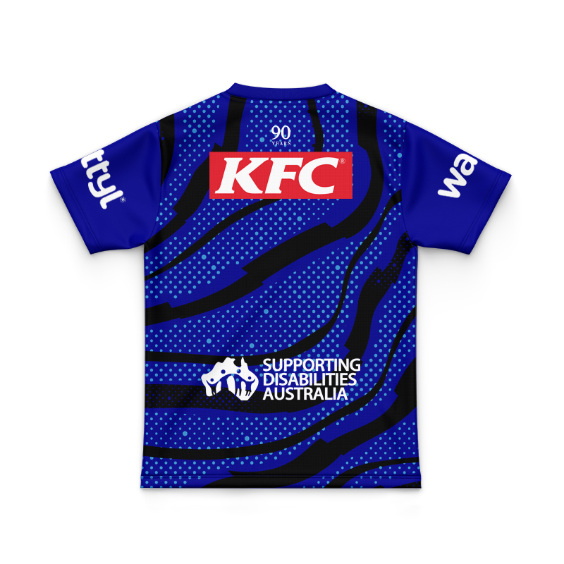 Kid's NRL Canterbury-Bankstown Bulldogs 2025 Blue Training Jersey