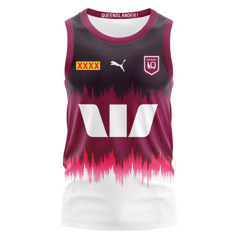 NRL QLD Maroons 2024 Training Singlet
