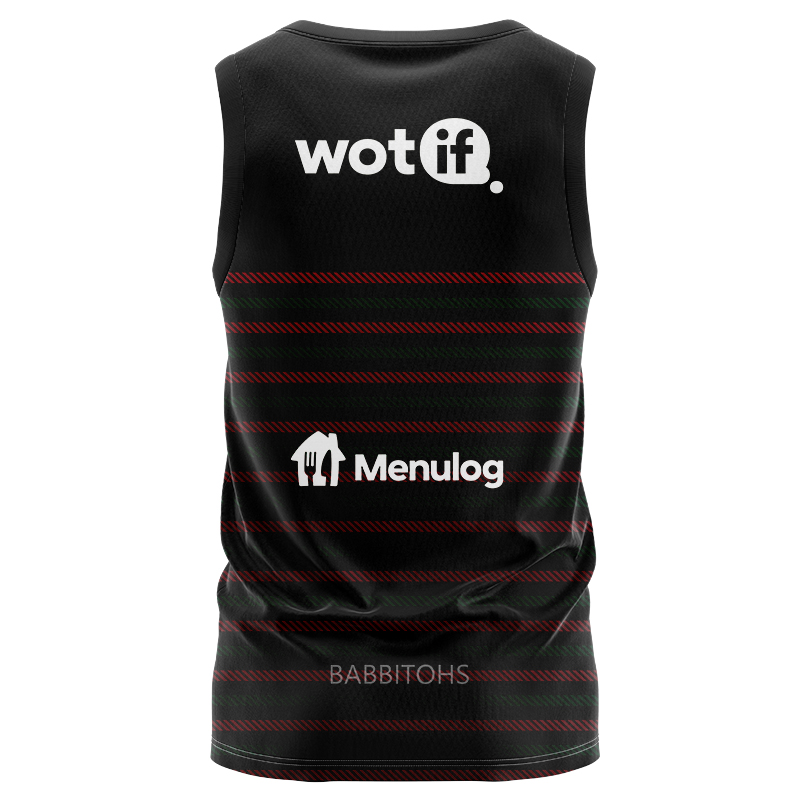 NRL South Sydney Rabbitohs 2024 P-Black Training Singlet