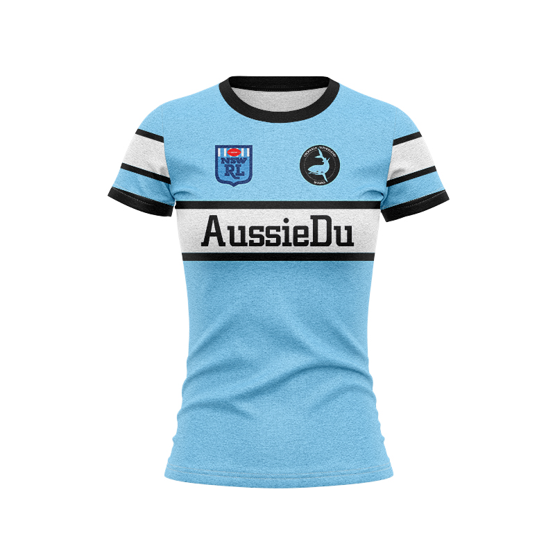 Women's NRL Cronulla-Sutherland Sharks 1988 Retro Jersey