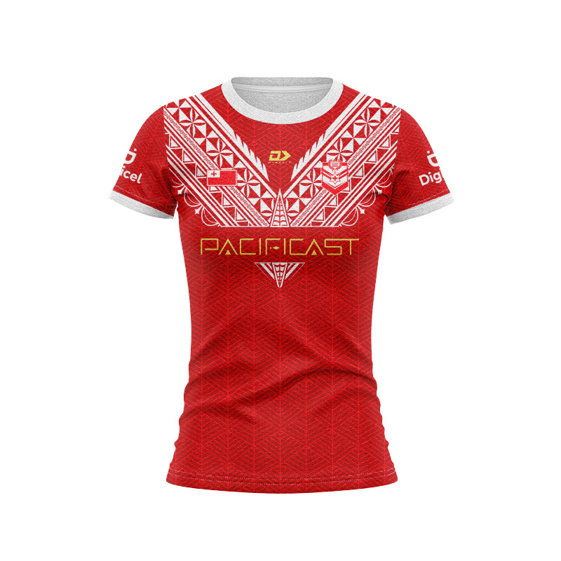 Women's Tonga Rugby League 2025 Home Jersey