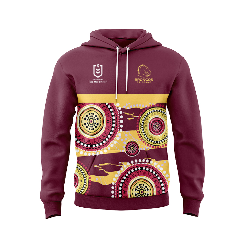 NRL Brisbane Broncos 2024 Indigenous RS Hoodie