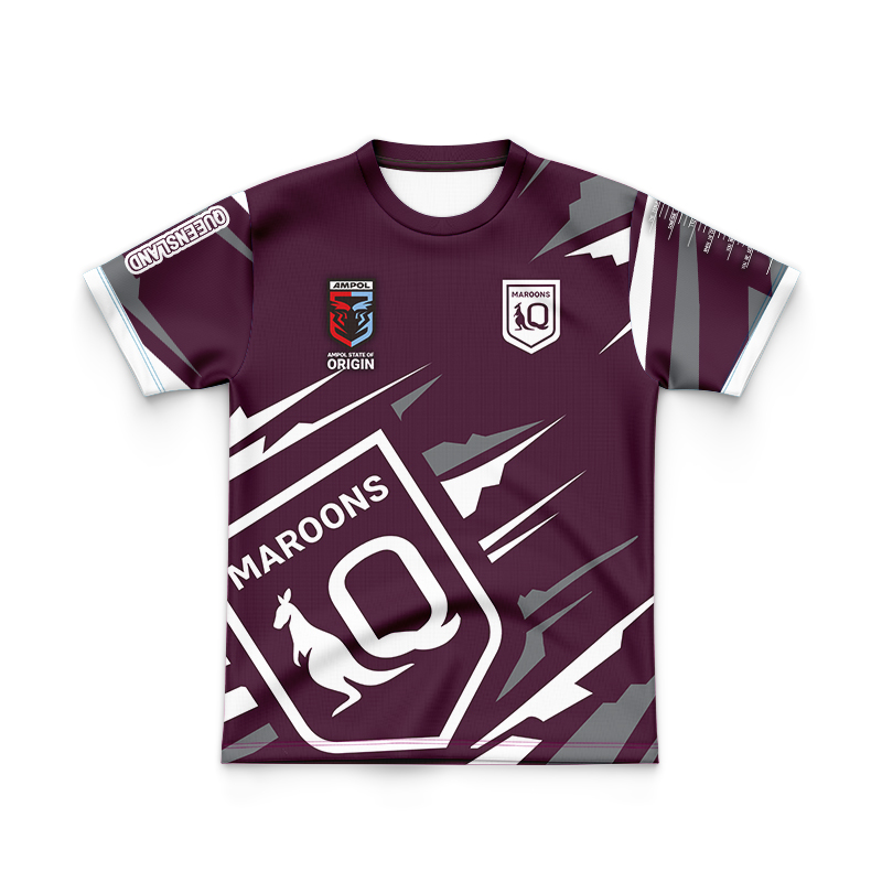 Kid's QLD Maroons 2024 'FISHFINDER' Jersey