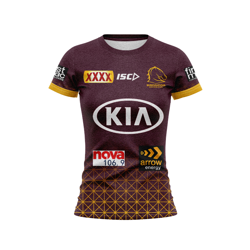 Women's NRL Brisbane Broncos 2024 Players Maroon Jersey