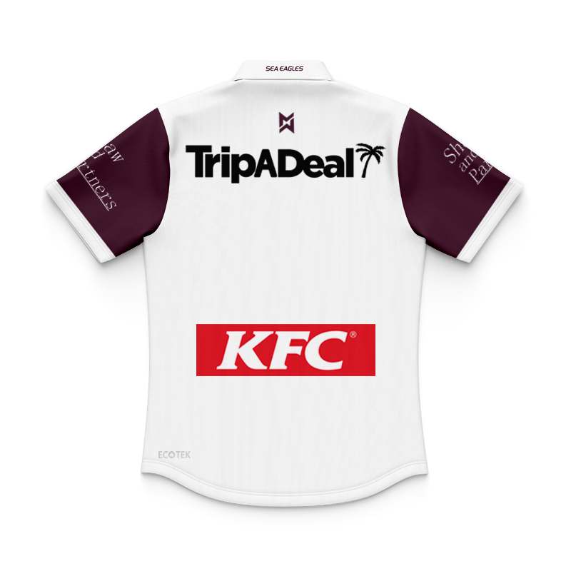 Kid's NRL Manly Warringah Sea Eagles 2025 Away Polo Shirt