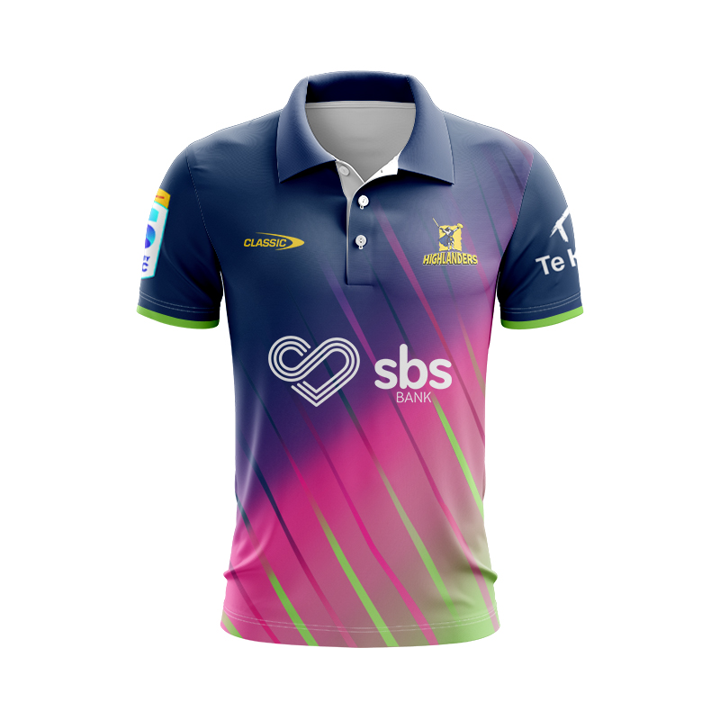 Otago Highlanders Super Rugby 2025 Training Polo Shirt