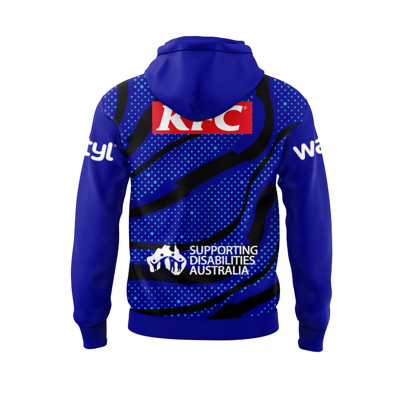 NRL Canterbury-Bankstown Bulldogs 2025 Blue Training Hoodie