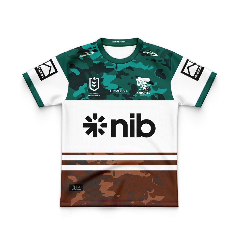 Kid's NRL Newcastle Knights 2025 ANZAC Jersey