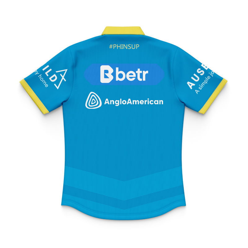 Kid's NRL Dolphins 2025 Teal Training Polo Shirt