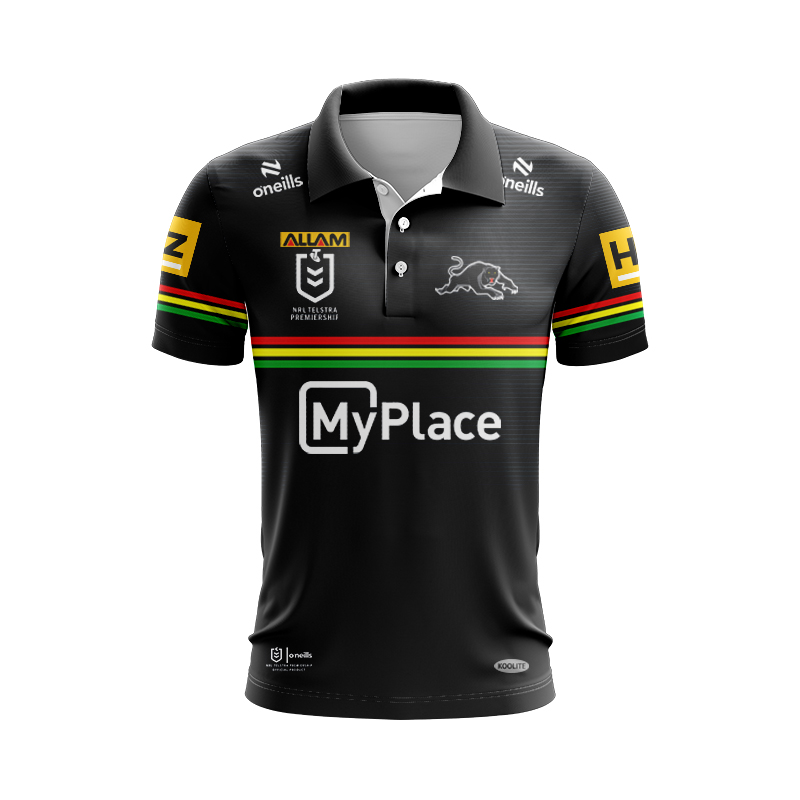 NRL Penrith Panthers 2025 Home Polo Shirt