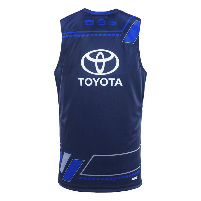 NRL North Queensland Cowboys 2025 Navy Training Singlet