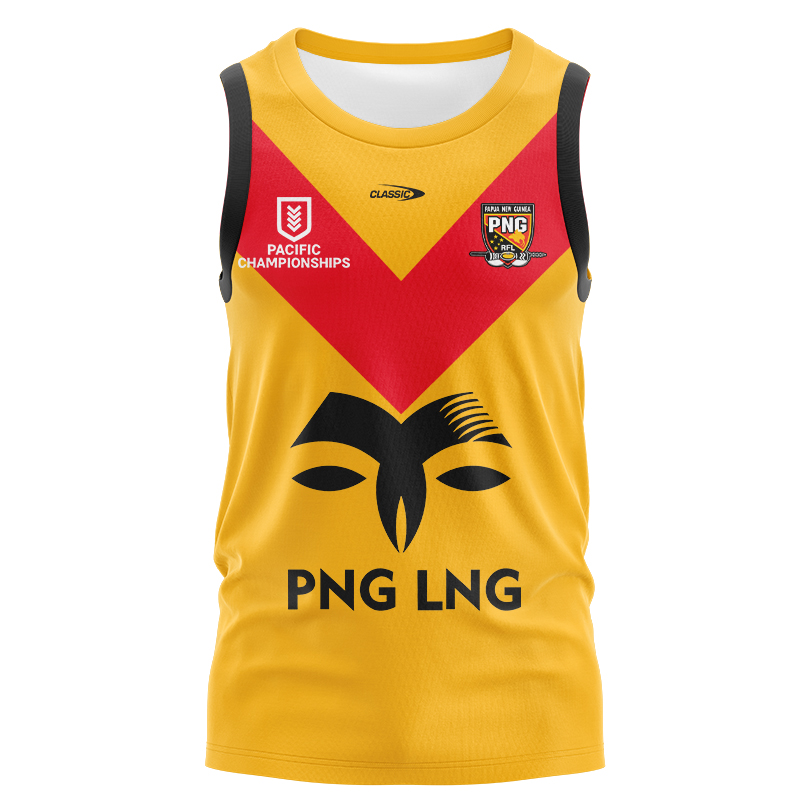 Papua New Guinea Kumuls 2024 Pacific Championships Singlet