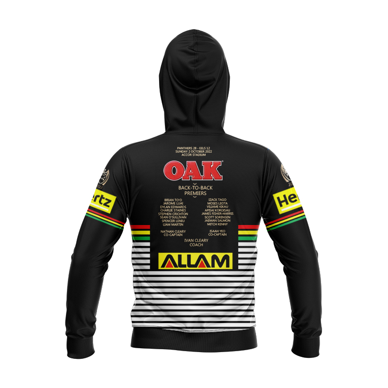 Kid's NRL Penrith Panthers 2022 Premiers Hoodie