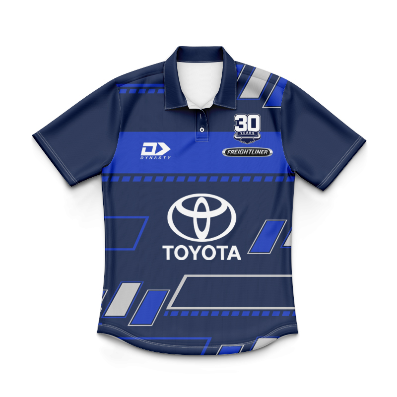 Kid's NRL North Queensland Cowboys 2025 Blue Training Polo Shirt