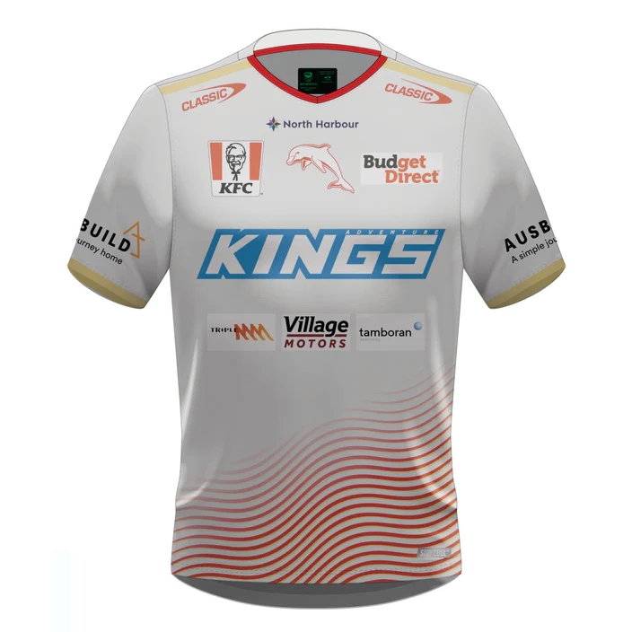 NRL Dolphins 2024 White TE Training Jersey