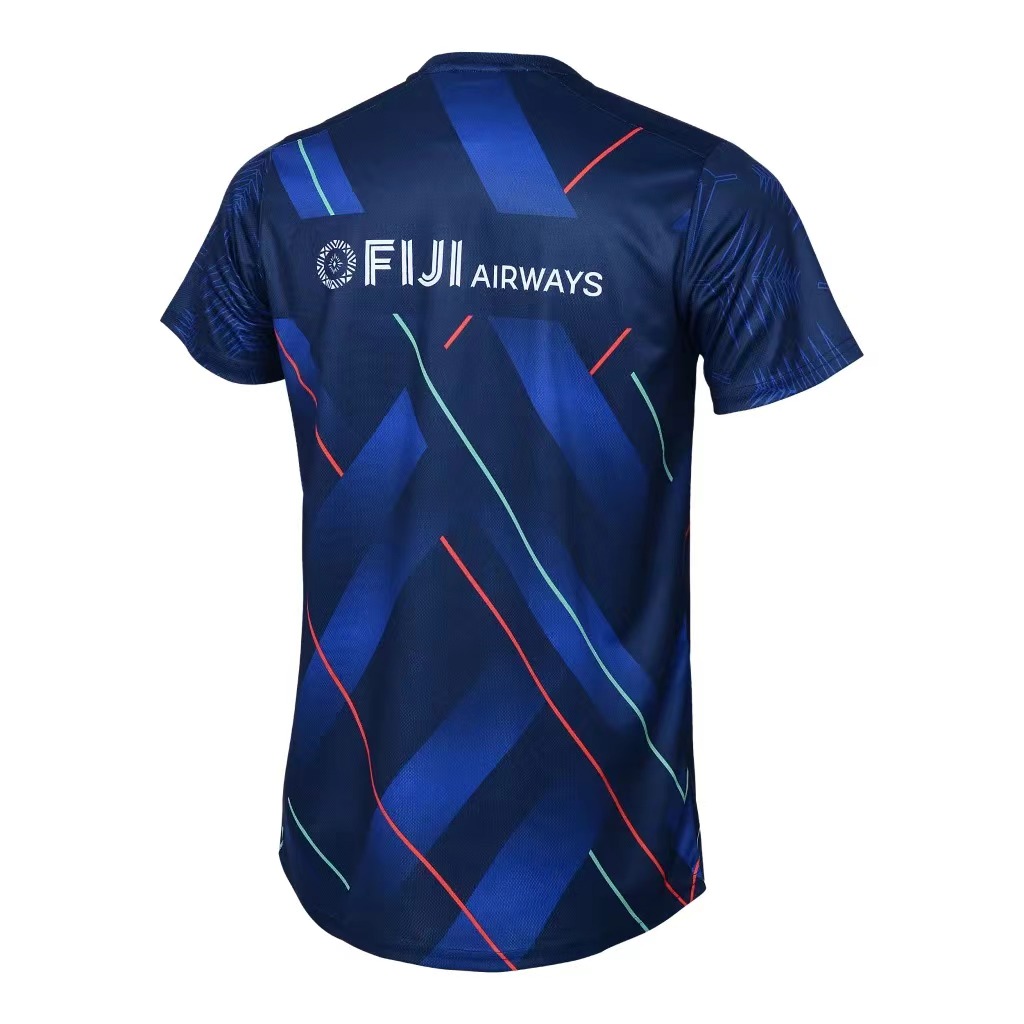 Fijian Drua Super Rugby 2025 Blue Training Jersey