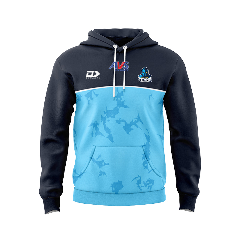 NRL Gold Coast Titans 2025 Cyan Training Hoodie