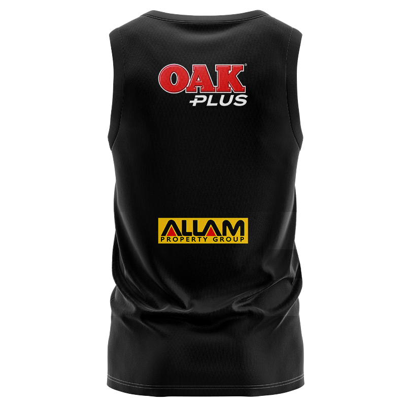 NRL Penrith Panthers 2025 Black Training Singlet