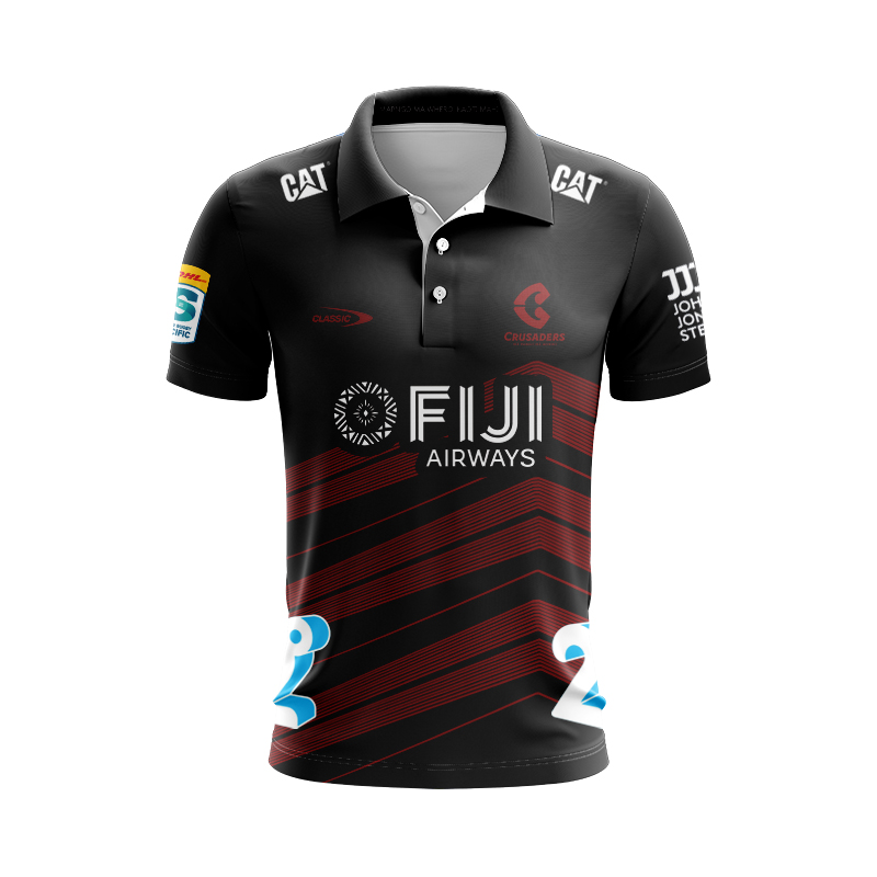 Canterbury Crusaders Super Rugby 2024 Away Polo Shirt