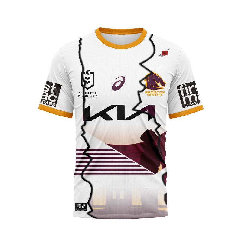 NRL Brisbane Broncos 2024 ANZAC Mix Jersey