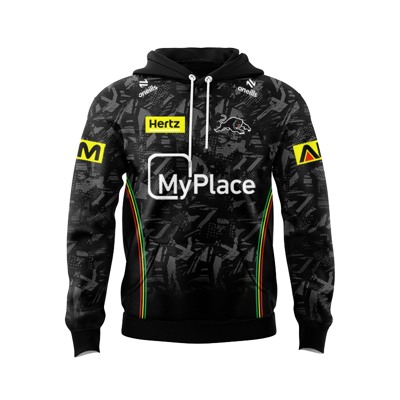 NRL Penrith Panthers 2024 Dark Training Hoodie