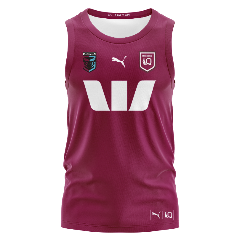 NRL QLD Maroons 2025 Home Singlet