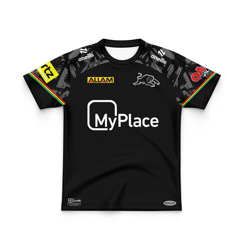 Kid's NRL Penrith Panthers 2024 Black Training Jersey