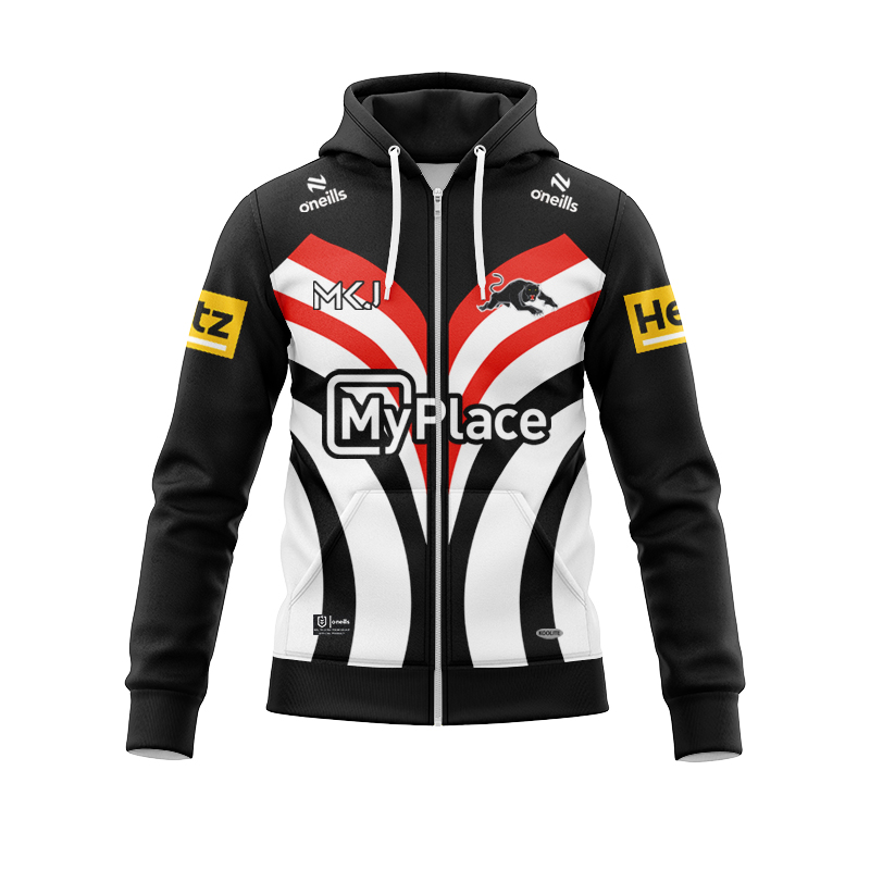 NRL Penrith Panthers 2025 Warm Up Zipper Hoodie
