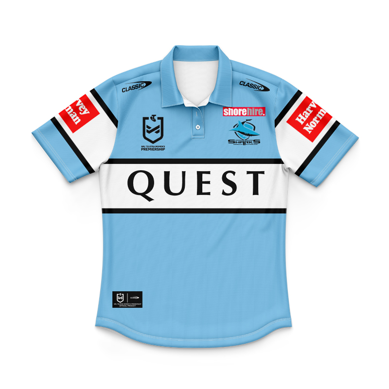 Kid's NRL Cronulla-Sutherland Sharks 2024 Home Polo Shirt