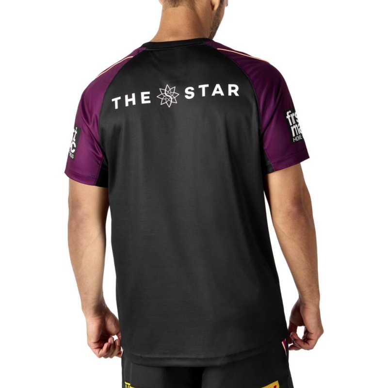 NRL Brisbane Broncos 2024 Black Training Jersey