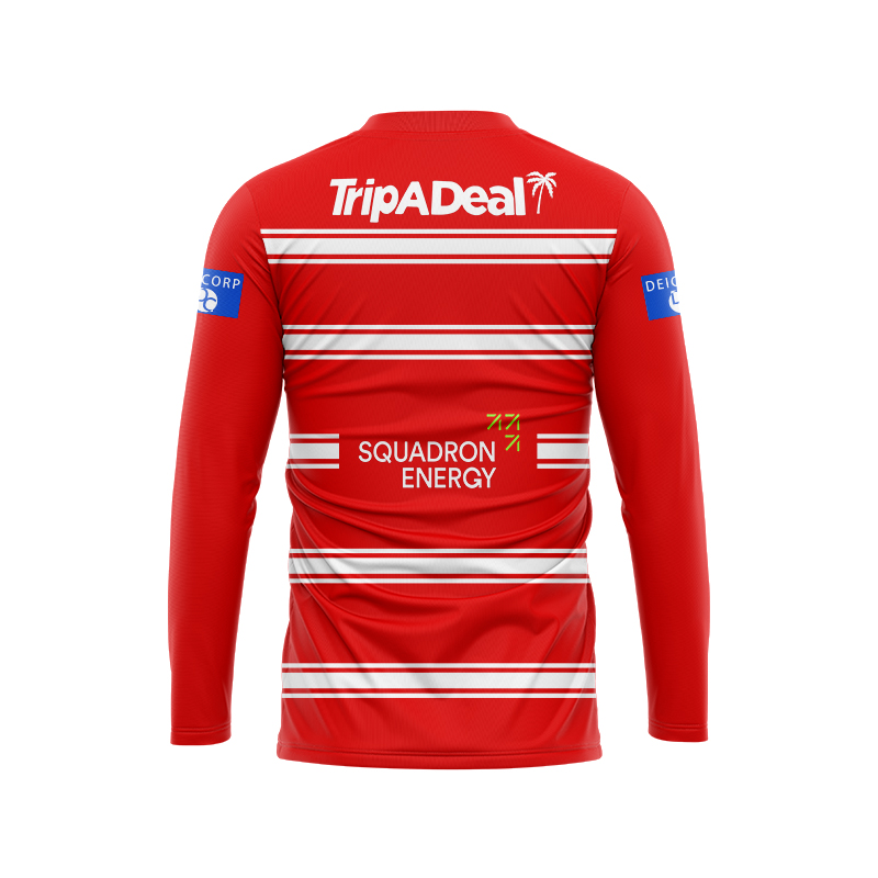 NRL St George Illawarra Dragons 2024 Long Sleeve Away Jersey
