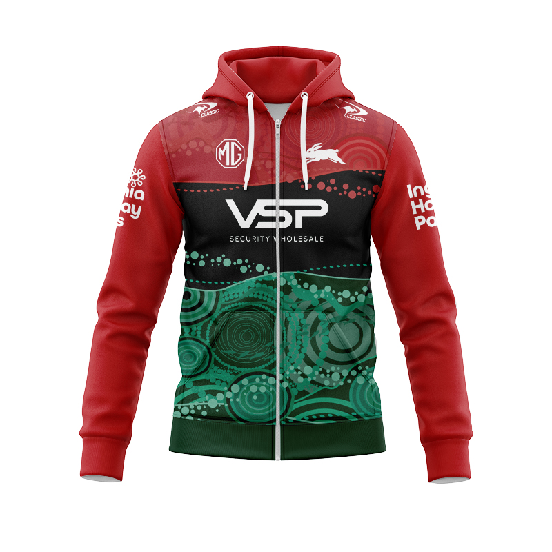 NRL South Sydney Rabbitohs 2024 Captains Run Zipper Hoodie